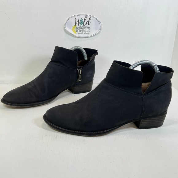 Seychelles Snare Boot -Women Size 9 - Ankle - Black Soft Leather -Low Block Heel - Picture 7 of 10